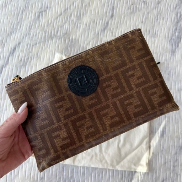 Authentic Fendi FF Pochette - Picture 3 of 10